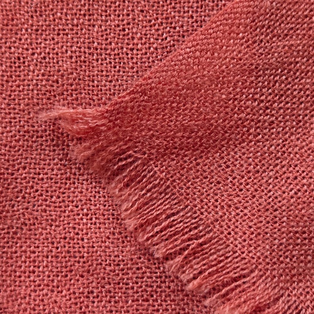 MIR Rusty Orange Cashmere Scarf NWT - Picture 7 of 12
